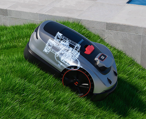 Floating cutting system of robotic lawn mower