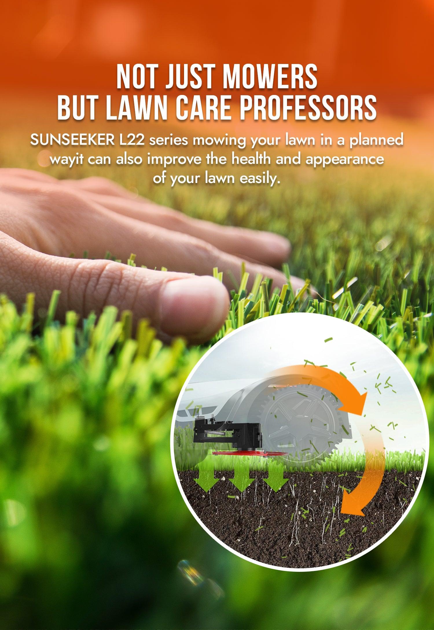 L22 Plus Robot Lawn Mower 0.6 Acre/ 26,000 Sq.Ft - SUNSEEKER Tech