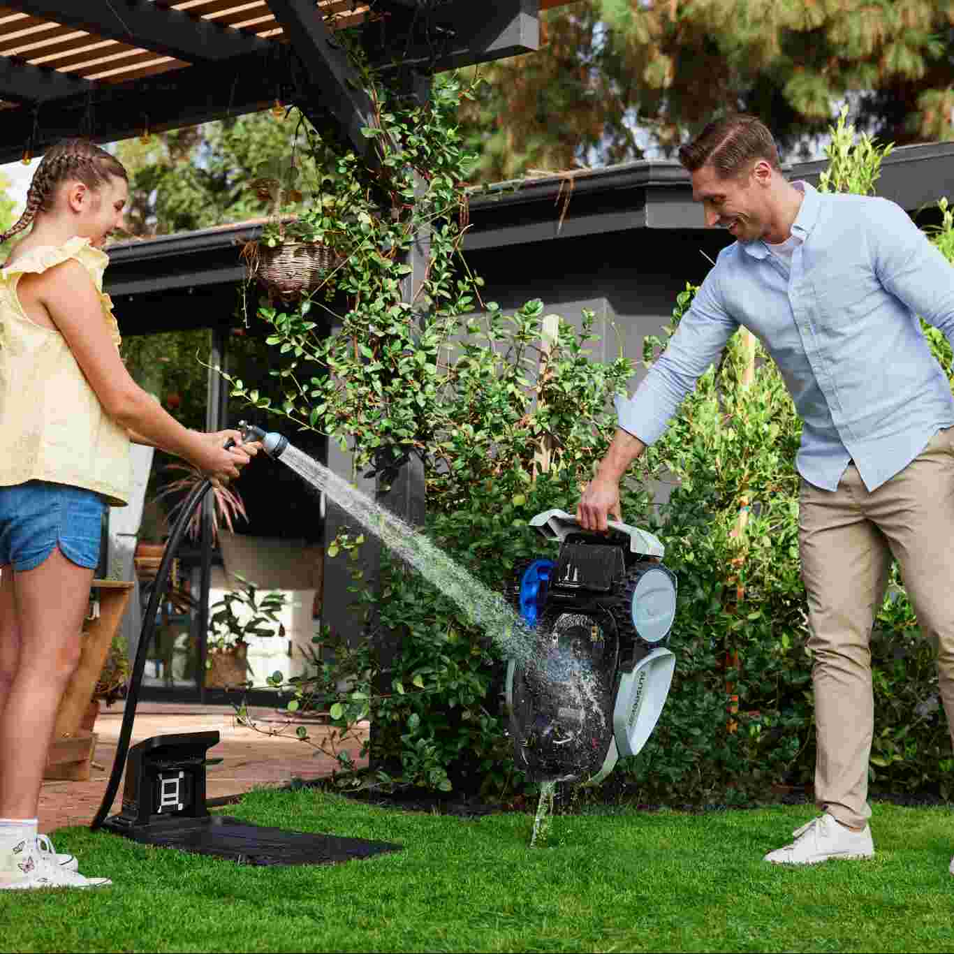 Load video: More Moments for Loved Ones, Less Time on Lawn Care.—Sunseeker V3: The Silent, Smart Way to a Perfect Yard.