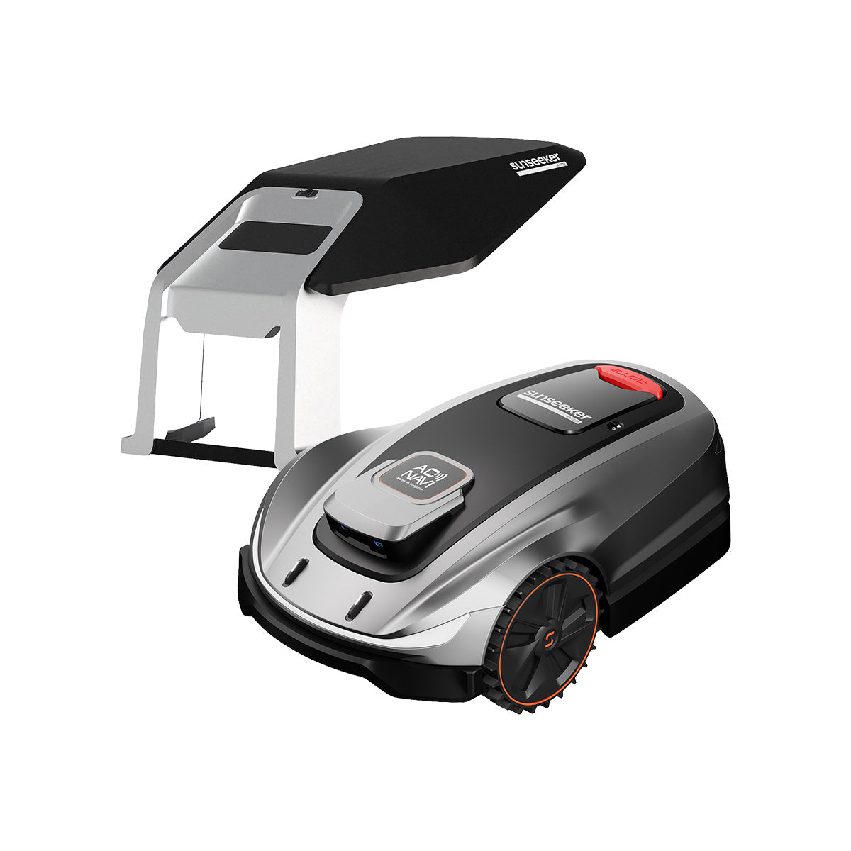 ロボット SUNY Place Sunseeker X5 Wireless AI Robot Lawn Mower with Protective Garage