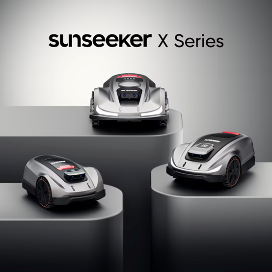 Best automatic lawn mower series in display, showcasing modern design.