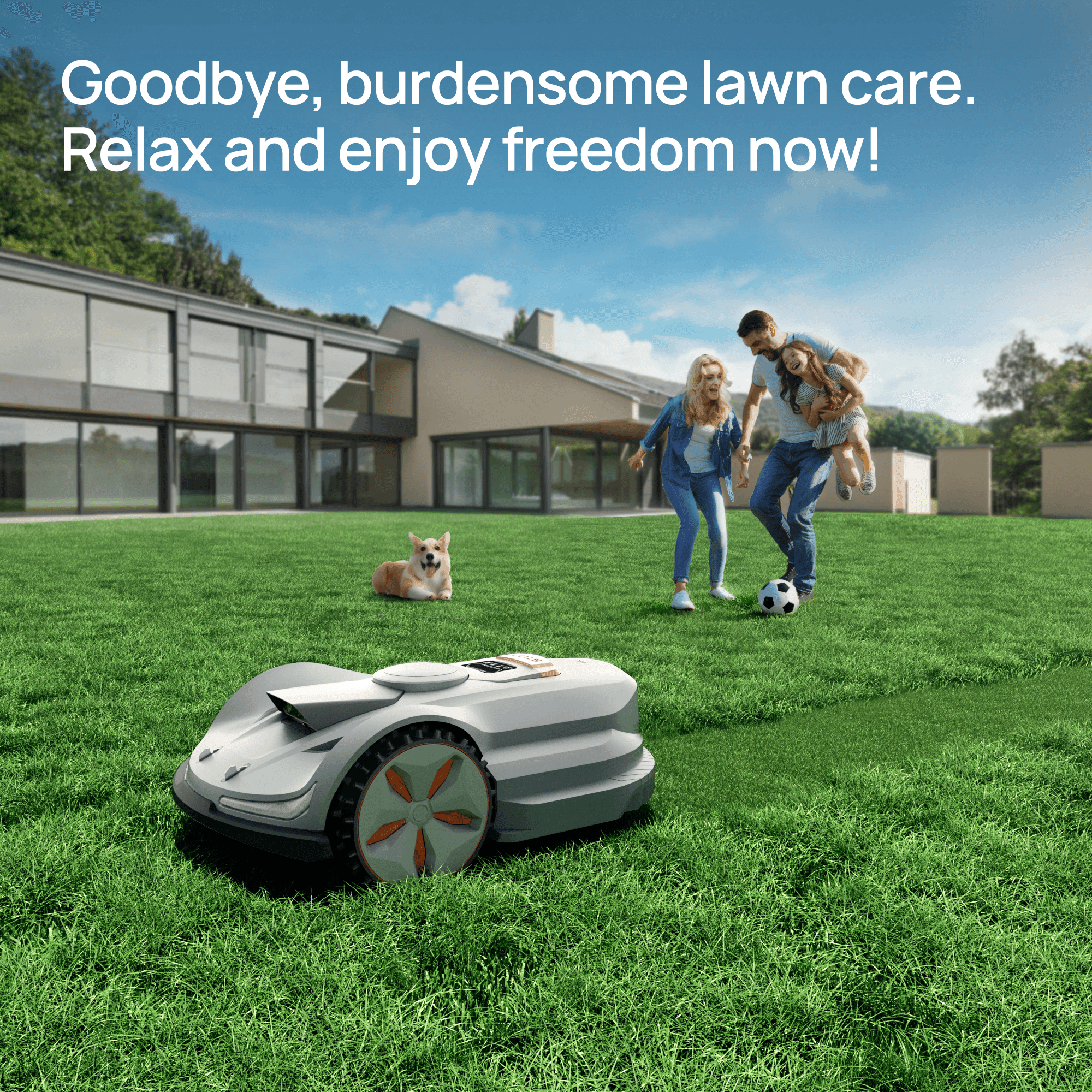 Orion X7 Wireless Robot Lawn Mower l 0.75 Acre SUNSEEKER Tech