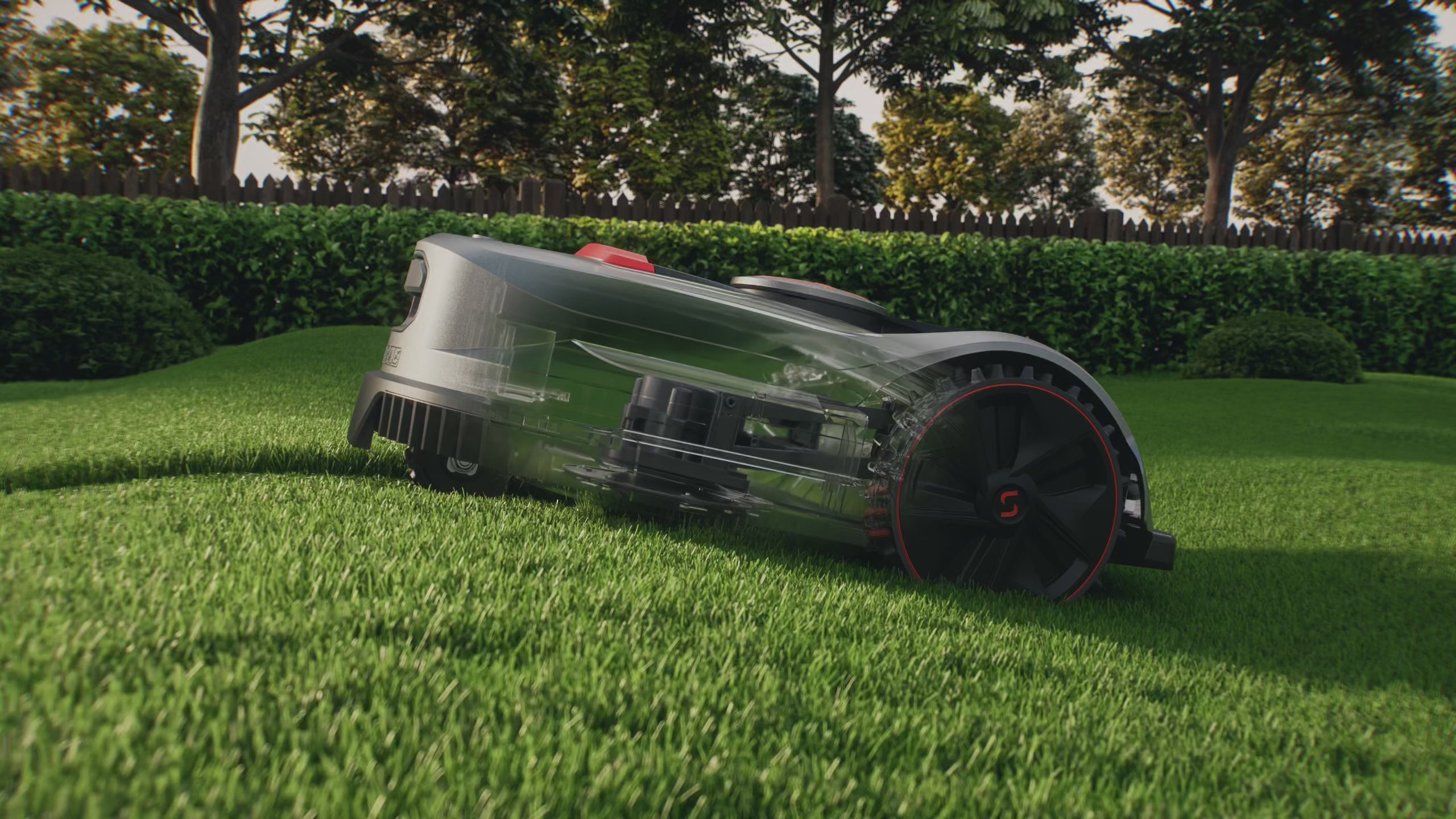 Load video: Follows the ground to protect your lawn