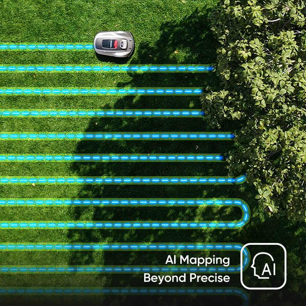 Robot grass cutter for efficient trimming