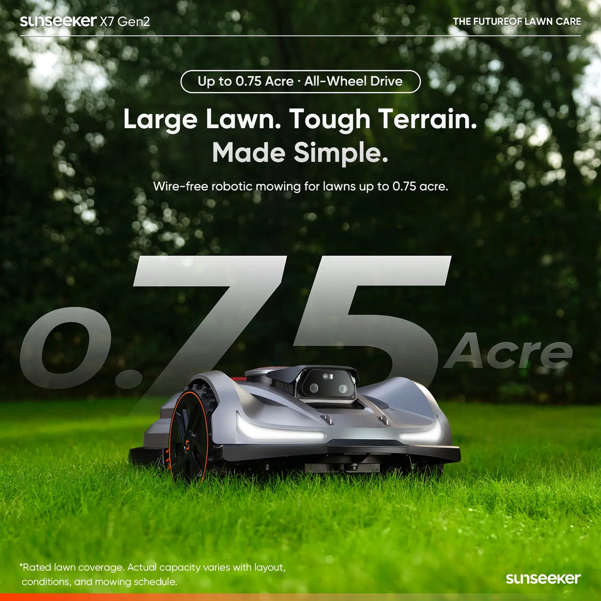Sunseeker X7 Gen 2 AWD Robot Lawn Mower