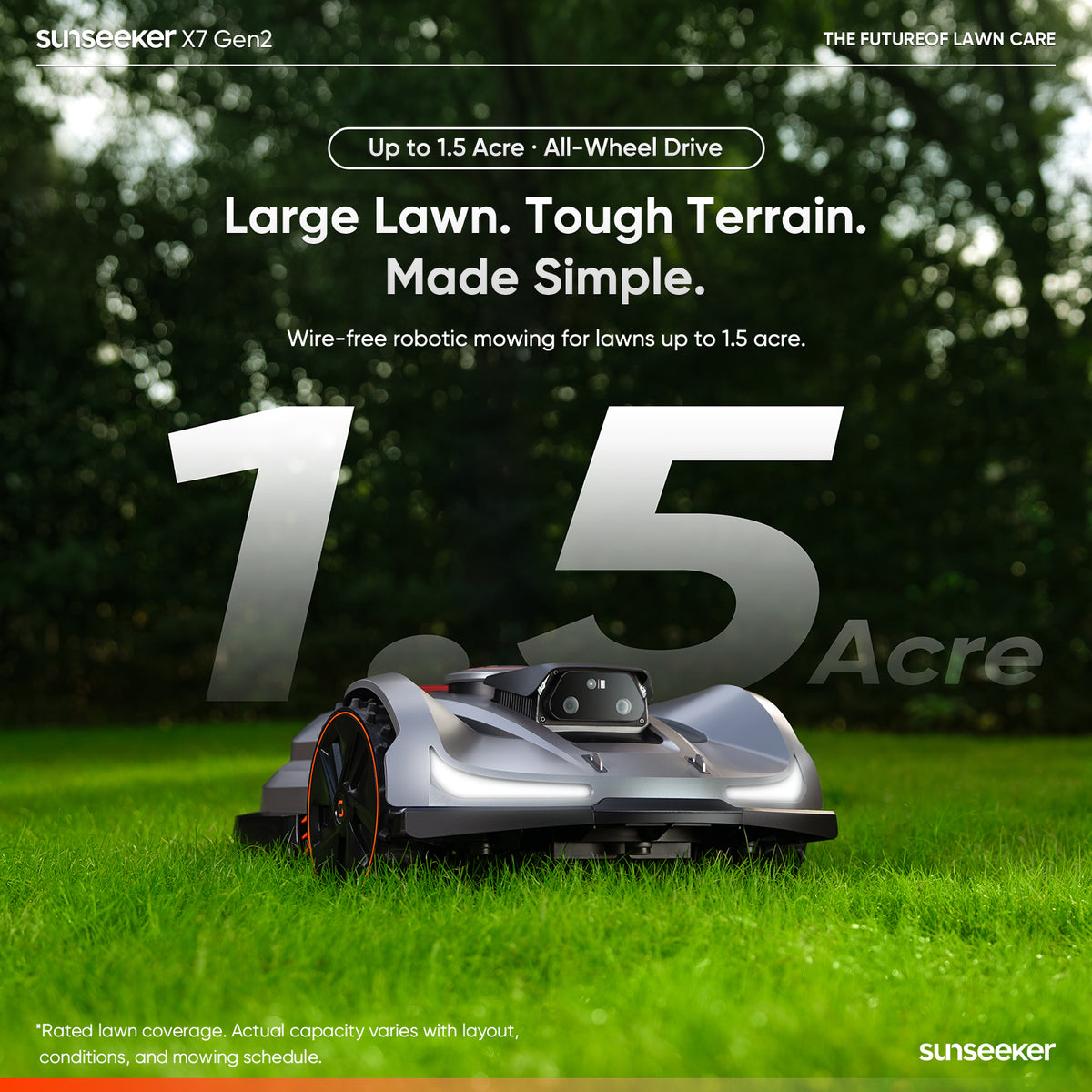 Sunseeker X7 Plus Gen 2 AWD Robot Lawn Mower