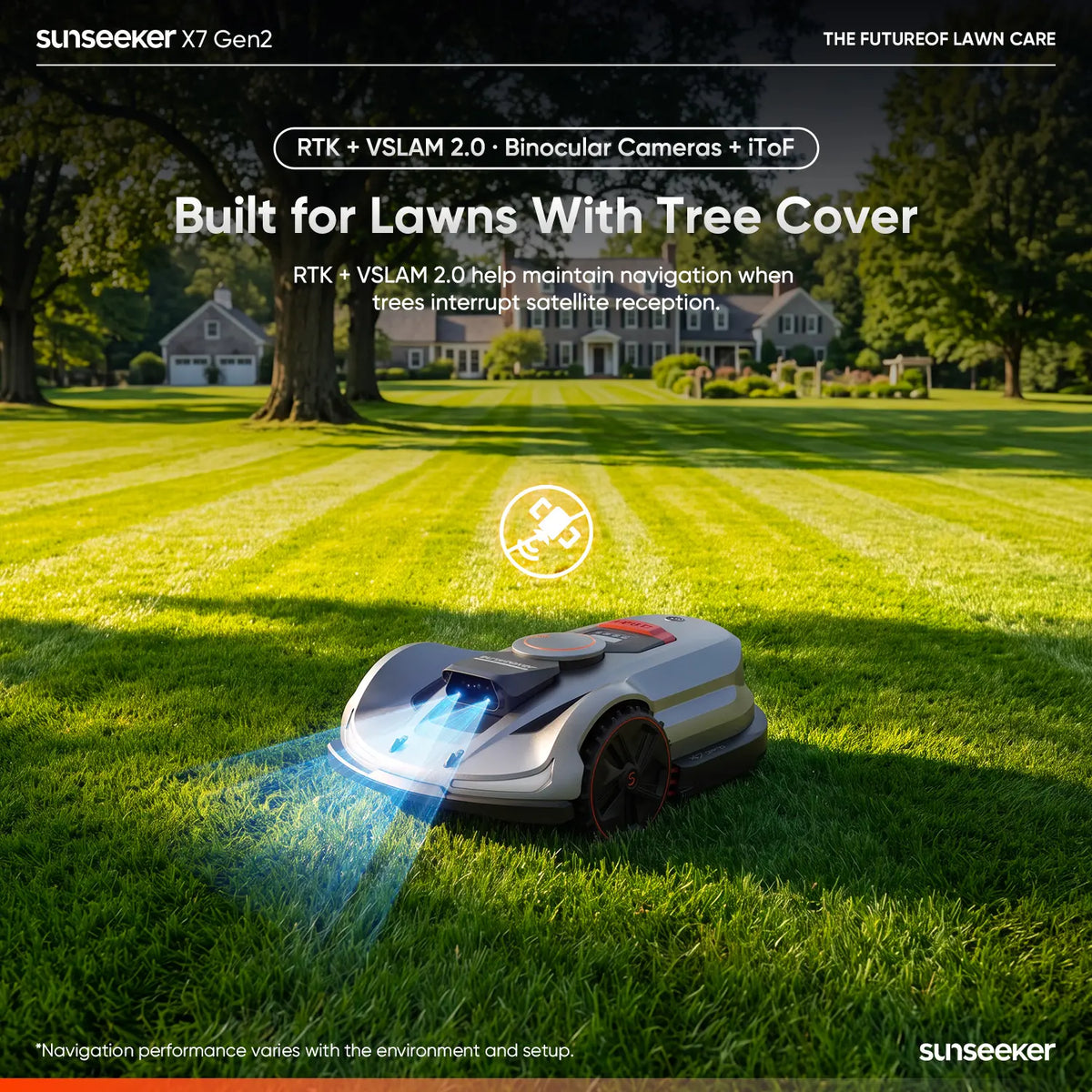Sunseeker X7 Plus Gen 2 AWD Robot Lawn Mower