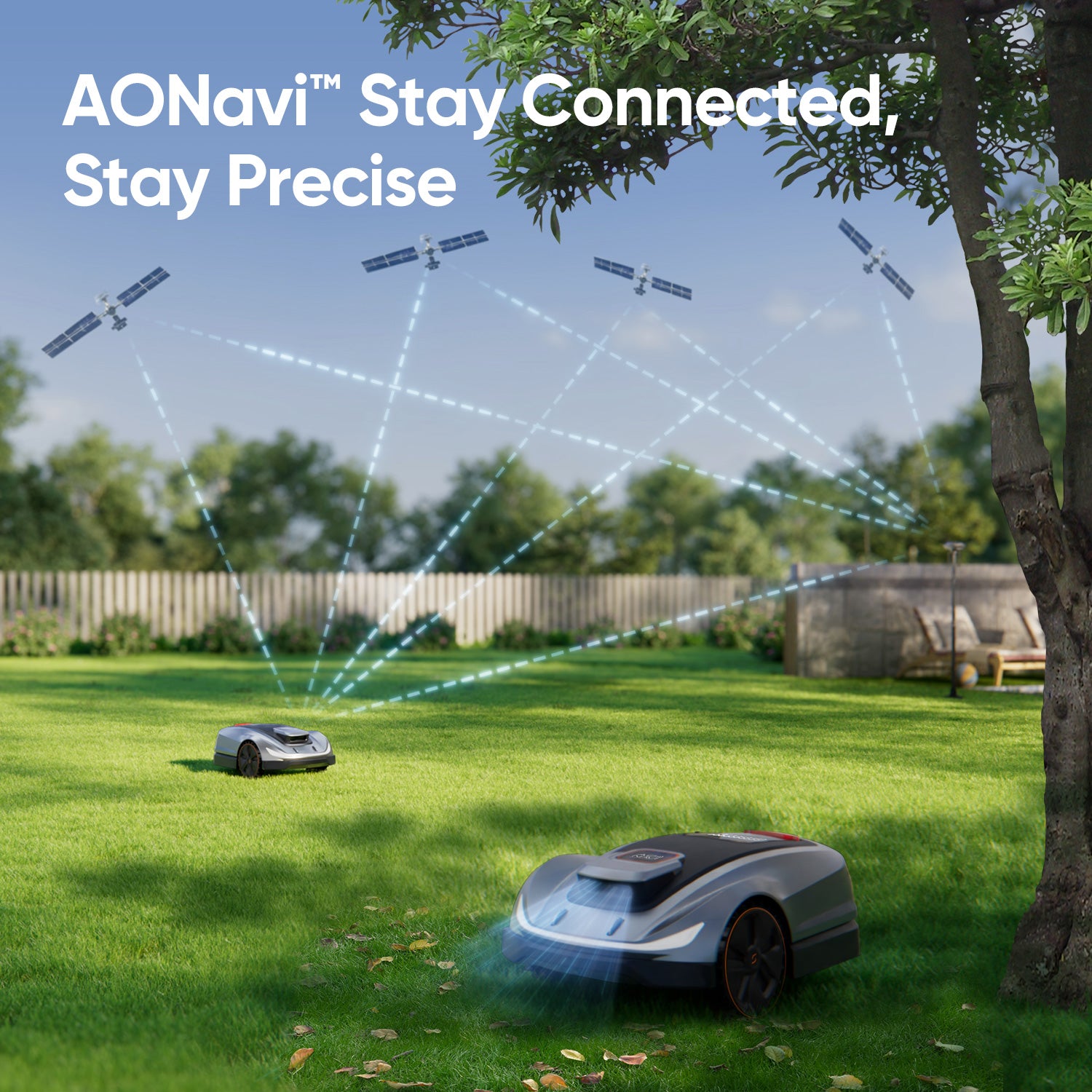 Sunseeker robotic lawn mower front view